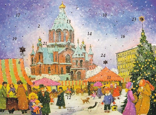 Calendario dell avvento - calendario, dell'avvento