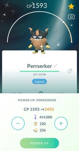 Pokemon shiny perrserker pvp - shiny,