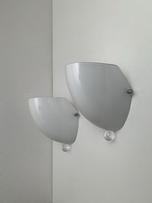 X2 Artemide Veart Applique Lampada da Parete Mask Vetro Opalino By Ennio Pasini