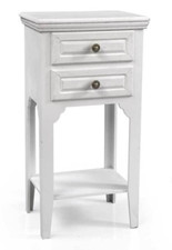 Comodino shabby chic bianco - comodino,
