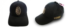 CAPPELLO CON VISIERA ESTIVO AC MILAN PER MILANISTA CAPPELLINO BERRETTO ORO BELLO