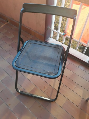 Coppia sedie pieghevoli nere - coppia, -nere
