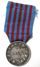 MEDAGLIA CAMPAGNA DI LIBIA ARGENTO VITTORIO EMANUELE III REGIA ZECCA Z CORONATA
