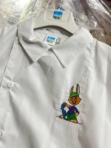 Grembiule asilo siggi - grembiule, bianco
