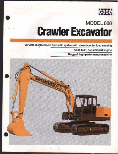 Brochure depliant escavatore