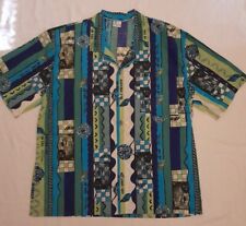 Camicia Uomo Cotone Schiesser Tipo Hawaiana Vintage Tg.50 Nuova
