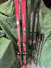 2 Paia di Sci e Racchette Vintage Head e Rossignol