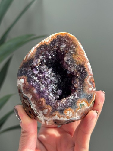 Ametista geode viola scuro - ametista,