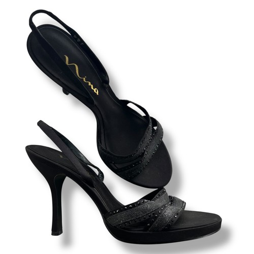 Nina donna nero strass - nero,