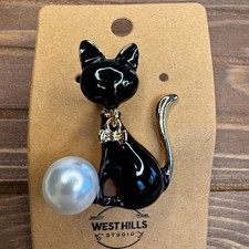 Spilla gatto nero amante dei