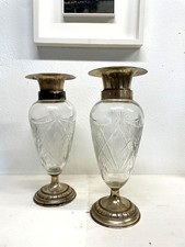 COPPIA GRANDE VASO CRISTALLO