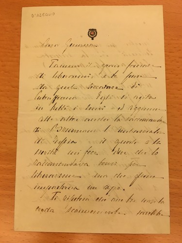 Lettera autografa vittorio - lettera,