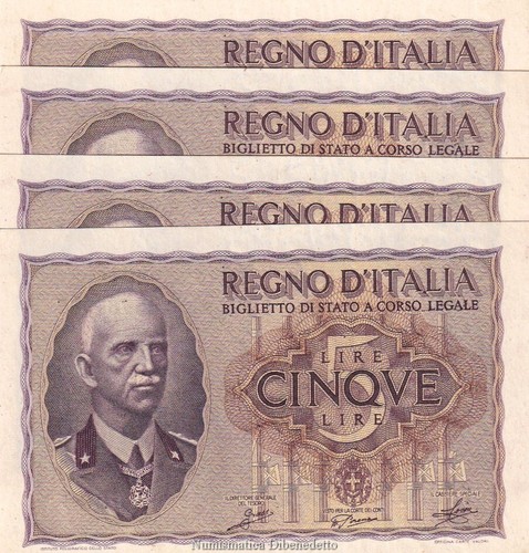 Regno 5 lire impero - -,
