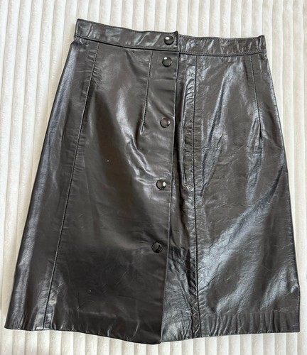 Minigonna vintage pelle di - in,