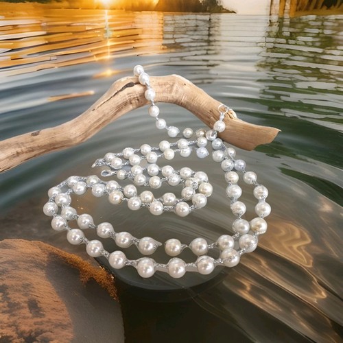 Collana donna uncinetto - 💎,