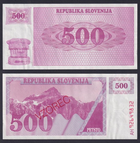 Banconota slovenia 500 - banconota,