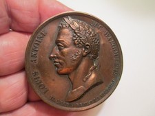 Louis Antoine Contenitore DUC D'ANGOULEME,DE L'ARMEE FRANCAISE 1823 Francia Bronzo