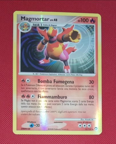 Magmortar 123 reverse - 12/123, holo
