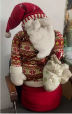 Peluche babbo natale 90 cm altezza con base in ferro