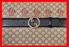 CINTURA GUCCI  NERA DONNA TG 90 #g24