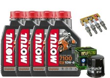 Tagliando KAWASAKI Z/750 2007 2008 2009 2010 2011 (4 7100 10W40 Filtro candele)