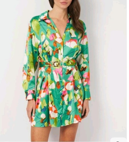 Vestito mini camicia raso - mini,
