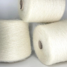 Cono filato mohair bianco