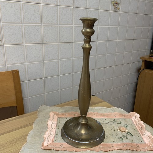 Candeliere antico ottone - candeliere,