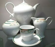 Servizio da Tè 9pezzi in fine Porcellana modello Lilly Verde Tendenze