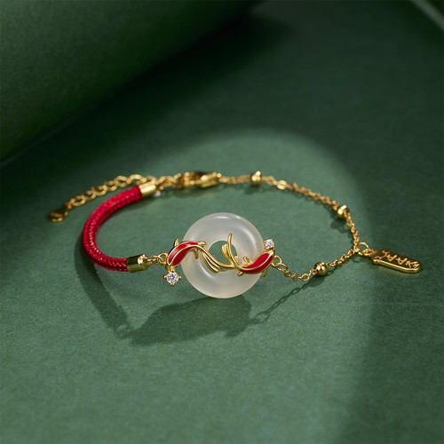 Bracciale s925 argento - argento, koi