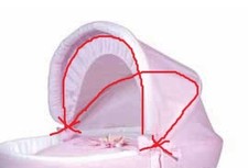 Ricambio Culla di Vimini .Anima flessibile interna Cappottina