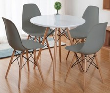 Tavolo rotondo legno bianco