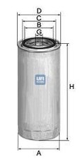 Filtro carburante ufi - filtro,