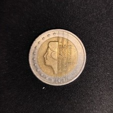 MONETA 2 euro OLANDA - Beatrix koningin der nederlanden 1999