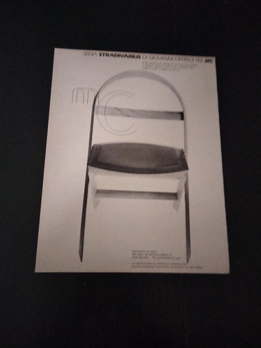 1981 sedia stradivarius design - stradivarius,