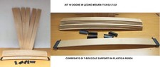 Kit 14 doghe legno per ricambio reti da letto singole più 14 boccole supporti