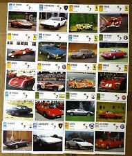 SCHEDE AUTO ITALINE DA COLLEZIONE ANNI 1970 FIAT-LANCIA ALFA ECC...--339