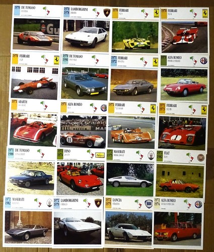 Schede auto italine - schede,