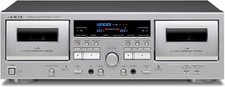 TEAC Doppia Cassette Deck W-1200 Argento 100V Alta Qualità Suono Giappone F/S Nuovo