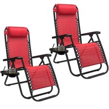 2 Sedie a Sdraio Gravità Zero