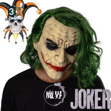 Joker Joaquin Phoenix Maschera Di Halloween Costume Da Clown Spaventoso a Pieno