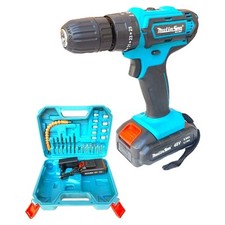 Trapano Avvitatore A Batteria A Percussione Da 48v Mandrino Autoserrante Luce Le