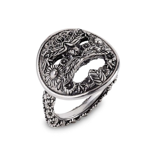 Anello con maschera - con,