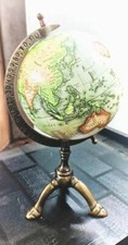 Globo mondo terrestre ottone