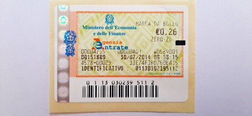 Marca bollo telematica - da,
