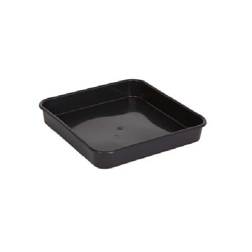 Sottovaso quadrato plastica - in,