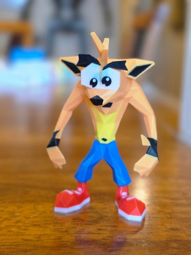 Low poly crash bandicoot - low,