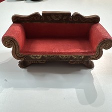 Divano Settee Impero Rosso