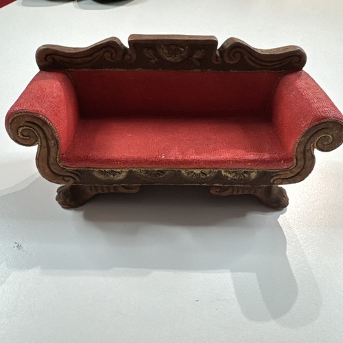 Divano settee impero rosso - divano,