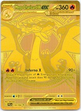 Pokemon Mega Charizard X ex MHR 130/094 Errata Stampa CAMBIO TEXTURE, MISCUT, ERROR